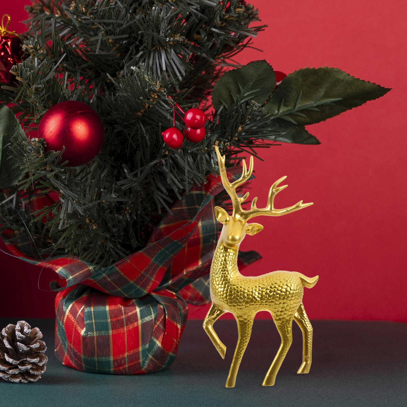 

6 Pcs Home Decor Ornaments Christmas Reindeer Bauble Scene Decoration Snow Crystal Ball