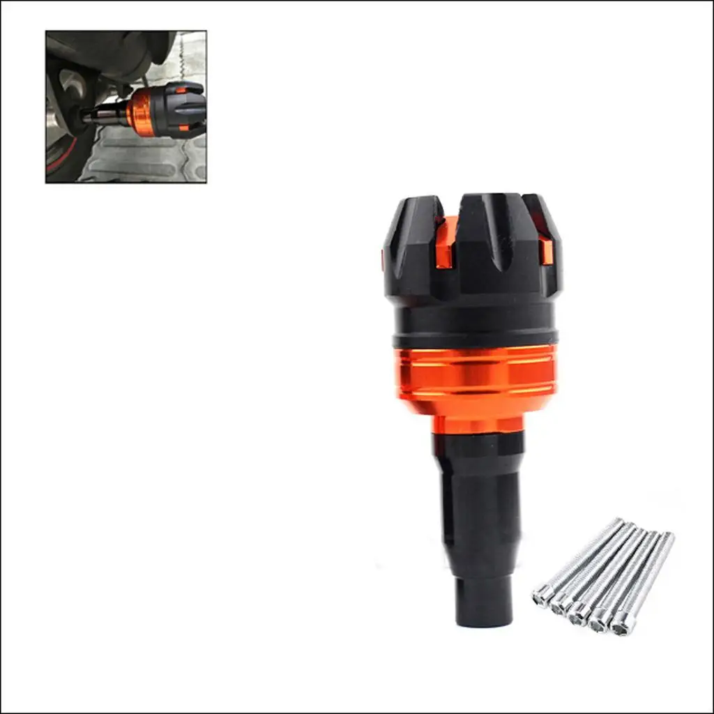 Aluminum Rubber Motorcycle Engine Protector Universal Frame Slider Easy Install for Workshop Maintenance Stand Use