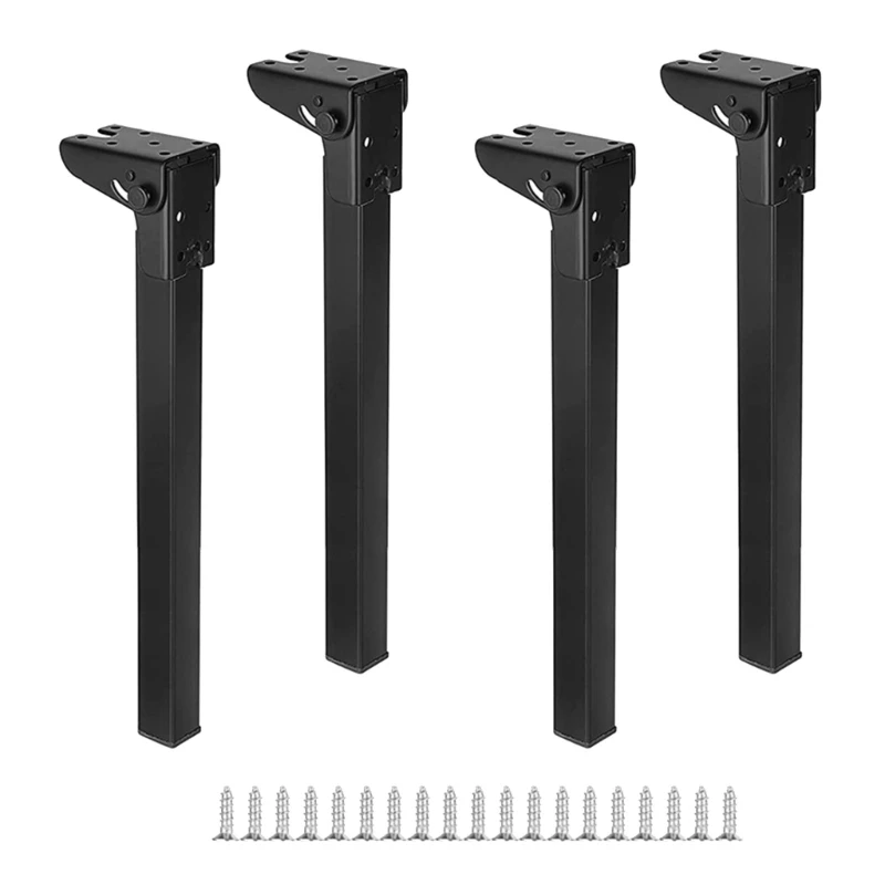 4 Chân Bàn 20cm/25cm/30cm/35cm Chân Kim Loại Có Thể Gập Lại Cho Bàn Cà Phê Văn Phòng