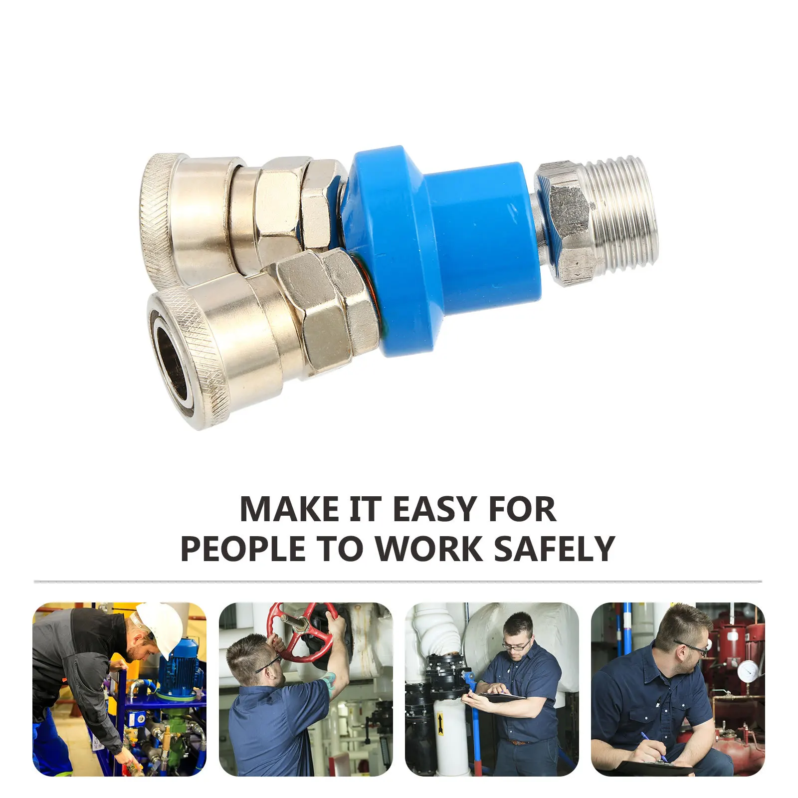 

1Set Sturdy Pneumatic Coupler Air Compressor Hose Fittings Reliable Workmanship Anti-Leakage Detachment Tool Air Hose Adapter