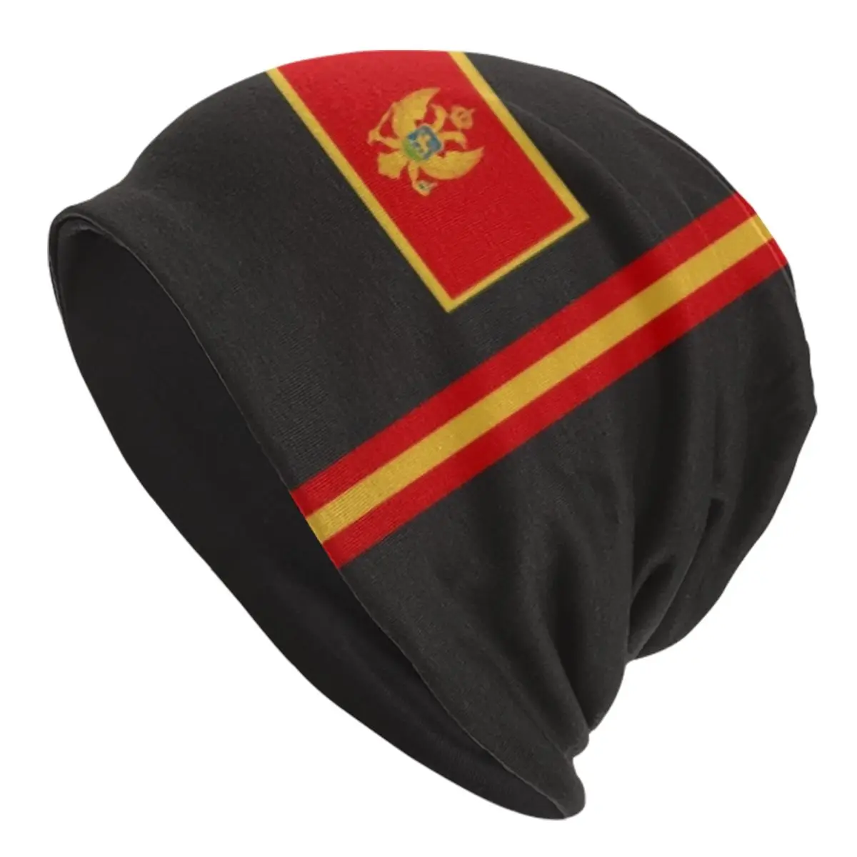 Custom Flag Of Montenegro Beanie Cap Unisex Winter Warm Bonnet Homme Knitted Hats Fashion Outdoor Skullies Beanies Caps For