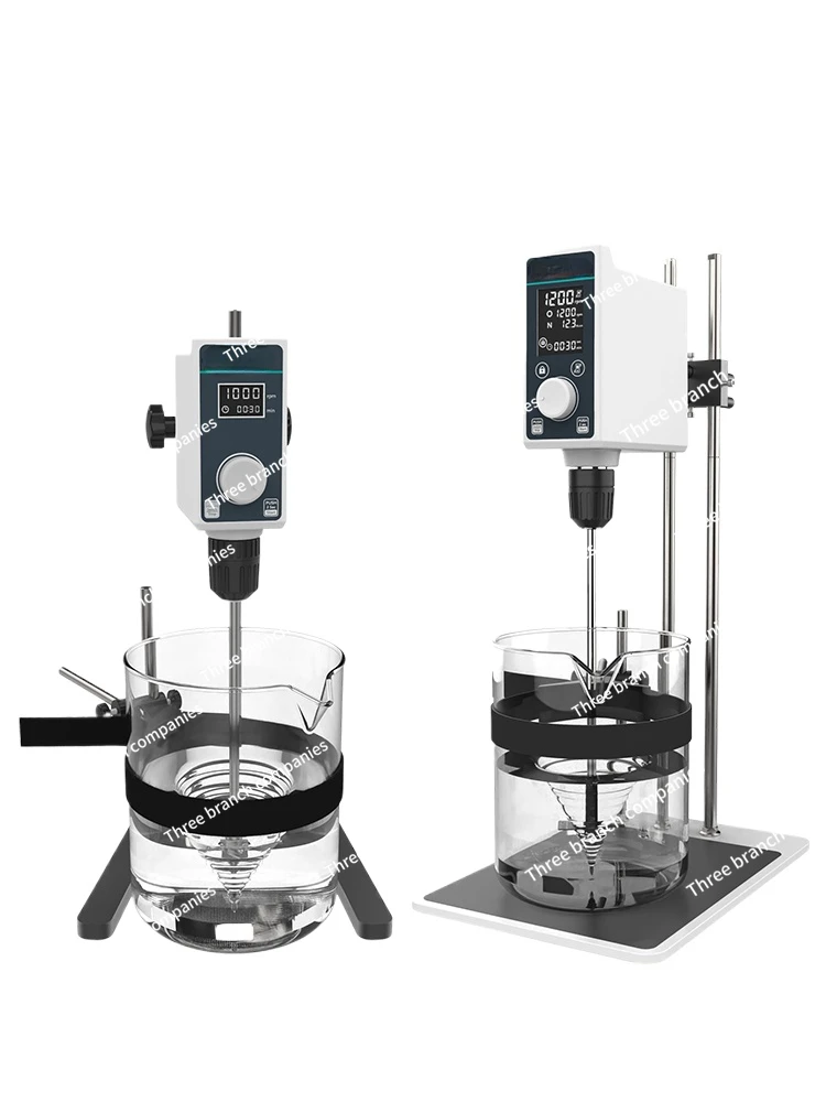 Electric Industrial Constant Speed Digital Display Disperser Small Mechanical Cantilever Mixer Temperature Measurement