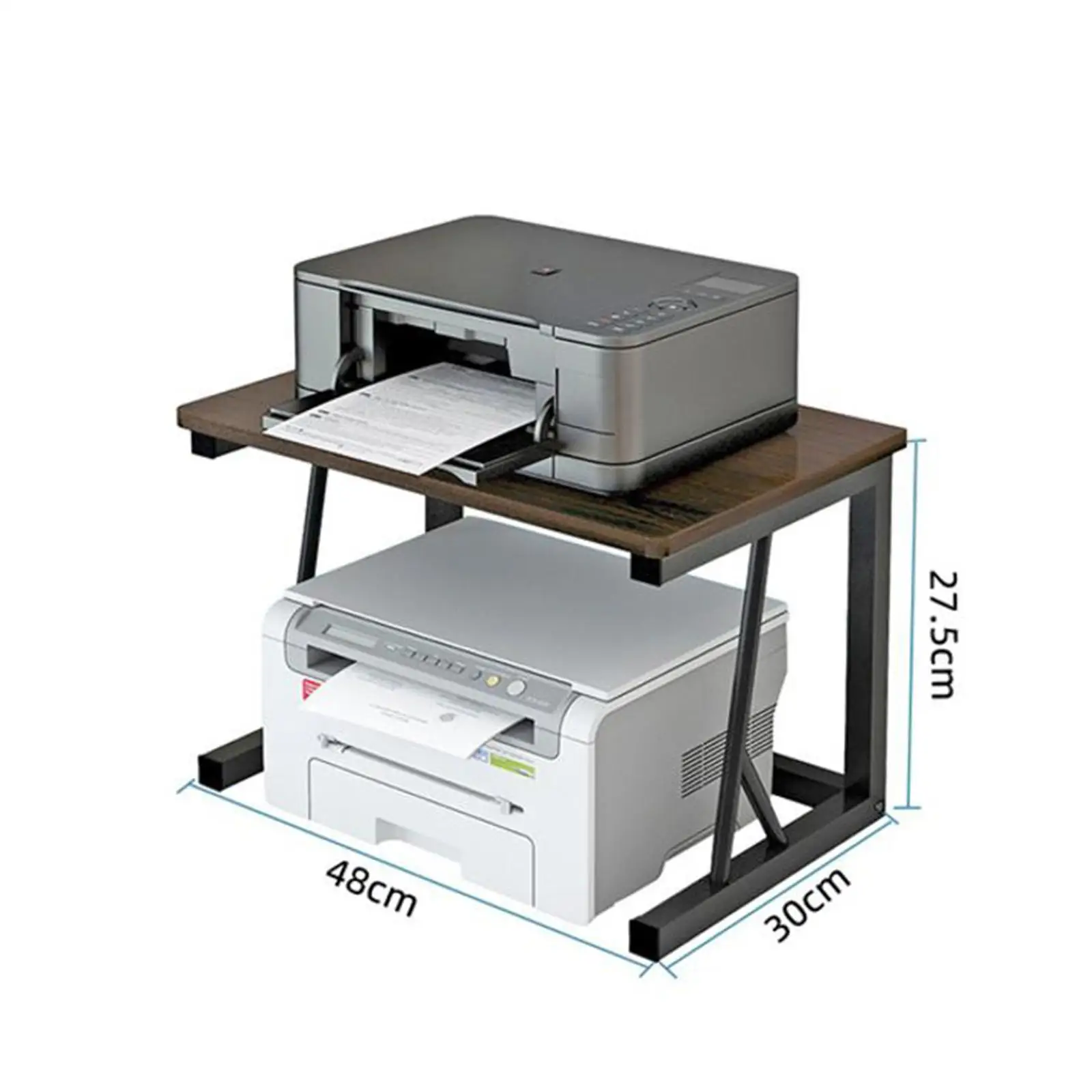 Desktop Printer Stand Printer Riser under Desk 2 Tier Desk Organizer Shelf