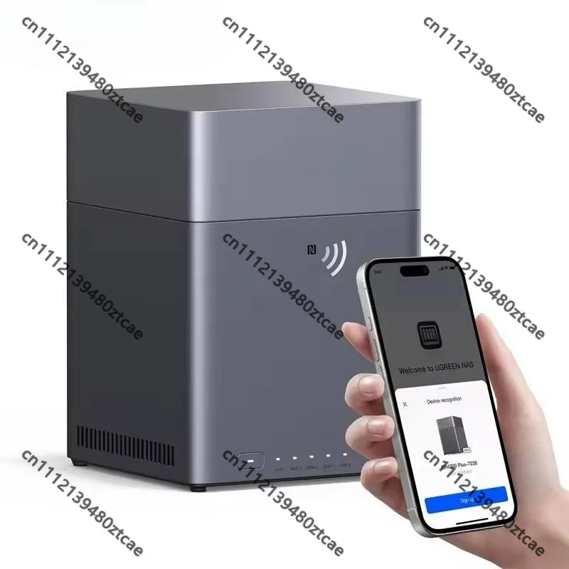 Home 4-Bay Desktop NAS Diskless Storage Unit 8GB Memory Max 120TB Private Cloud With Remote Access & AI Photo Album Function