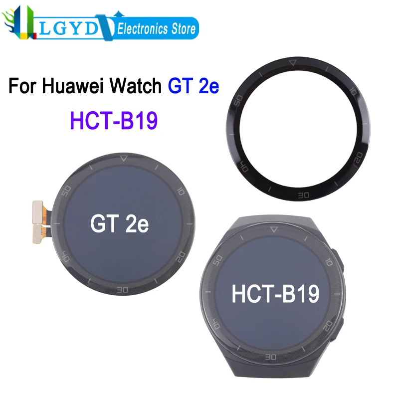 Tela lcd amoled de 1.39 polegadas para Huawei Watch GT 2e 46mm HCT-B19 relógio display touch screen reparação peça de reposição