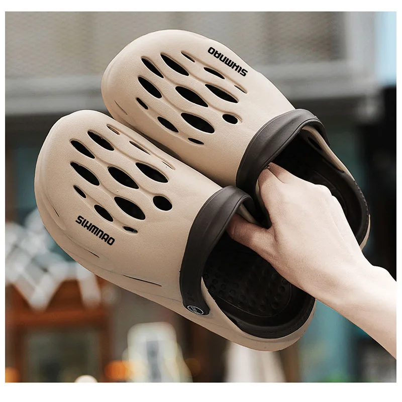 2024 Men's Summer Outwear Anti Slip Lightweight Driving Hole Shoes Men's Sports and Leisure Beach Fishing Sandals image 6