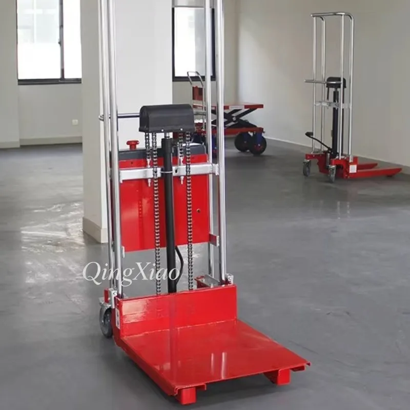 Light Duty Hydraulic Stacker Forklifts 400Kg Lifting Platform Safe Stable And Durable For Loading Unloading Daily Cargo Handling