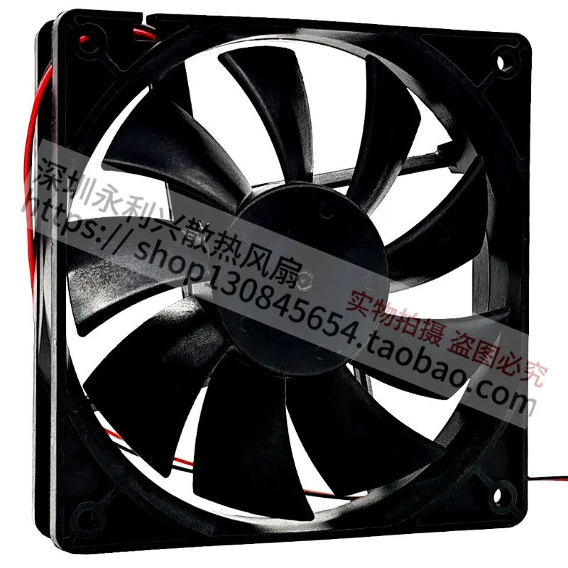 12CM 24V Brushless Cooling Fan High Airflow Quiet Operation 12025 Axial Fan for Electronic Equipment Server Cabinet Industrial M