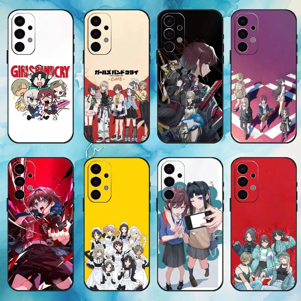 حافظة هاتف E-Emilia mp3 Mernes لهاتف سامسونج جالاكسي A73، A72، A71، A70، A53، A52، A51، غطاء أسود ناعم آخر #1