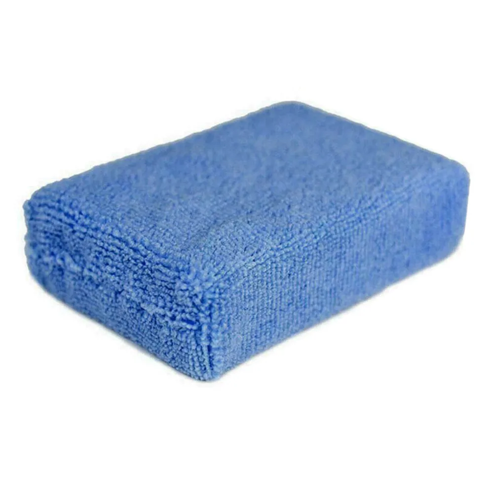 

Trustworthy Microfiber Car Sponge Pad for Smooth and Scratch Free Application Soft and Long Lasting (Blue 12*8*4cm)