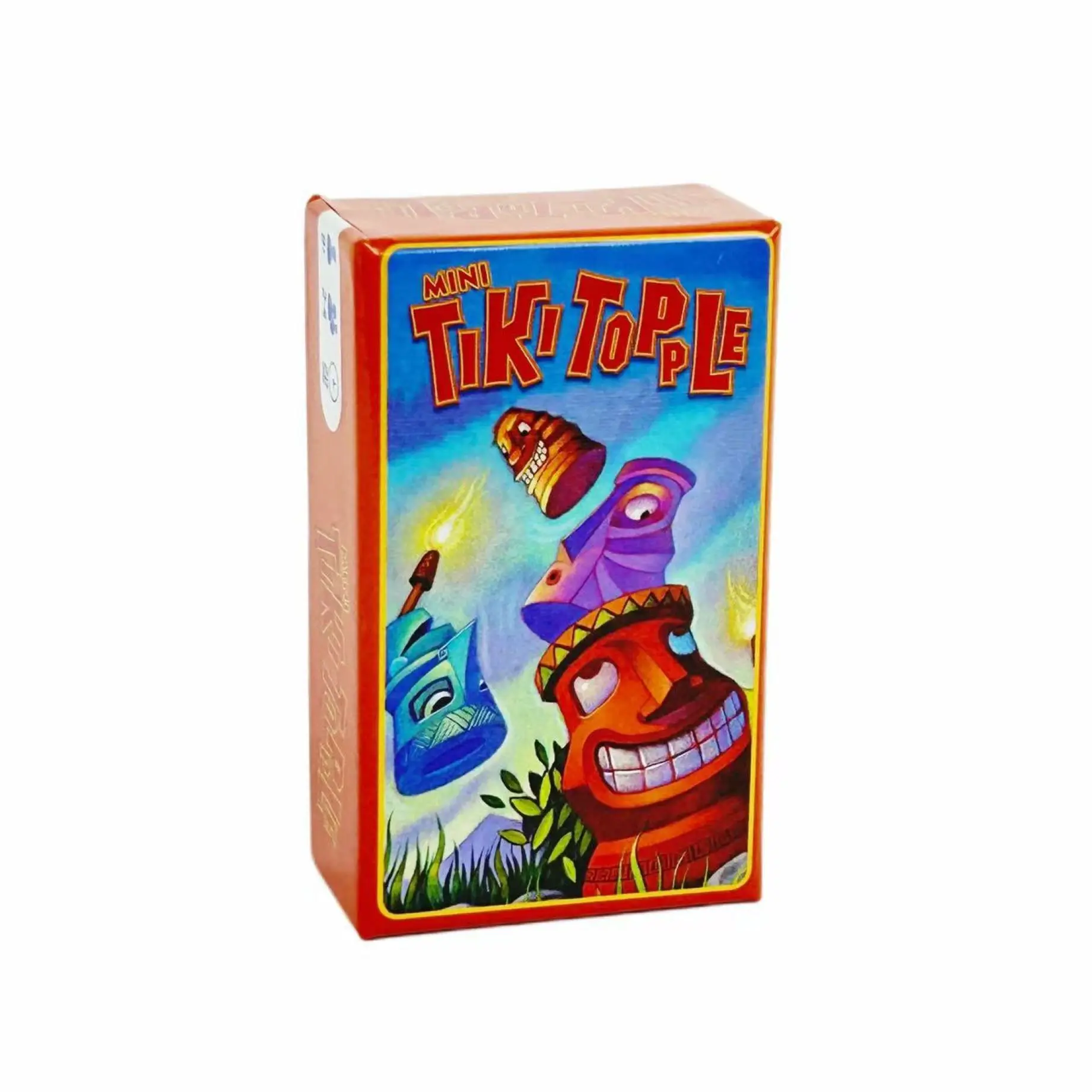 لعبة لوحة Tiki Topple التكتيكية النسخة الإنجليزية الصينية الإستراتيجية لعبة الحفلات الممتعة 2-4 PeopleMini Box