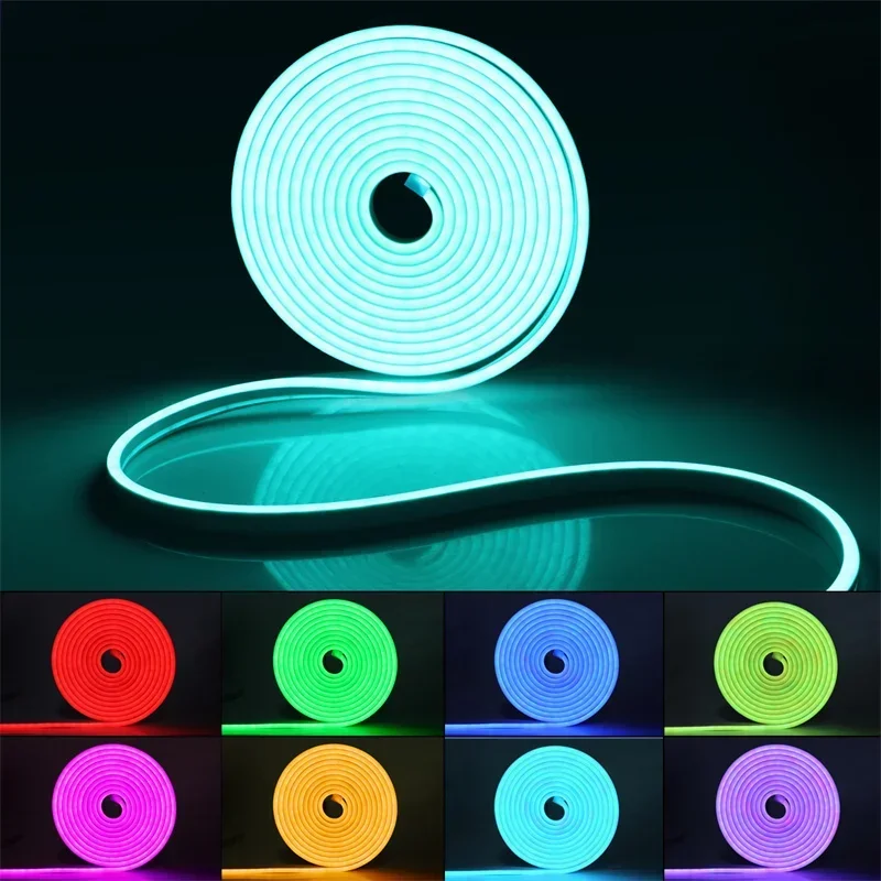 Homekit Neon LED Strip Lights LED Neon Flexible Tape Gaming LED Lamp with Music Sync Compatible with Alexa Google Assistant Siri