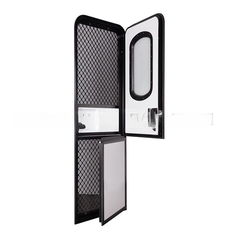 modified car accessories, self-propelled RV, trailer RV up and down double doors, aluminum alloy RV out of the door