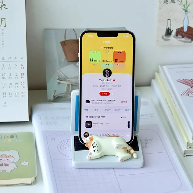 JUSTINLAU Desktop Lazy TV Drama Chaser Phone Stand Can Hold Tablet Multi Functional Storage Rack Home High Beauty Ornament - view 5