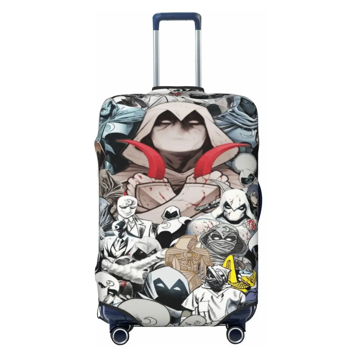 

Custom Moon Anime Knight Movie Travel Luggage Cover Elastic Suitcase Cover Protector Fit 18-32 Inch