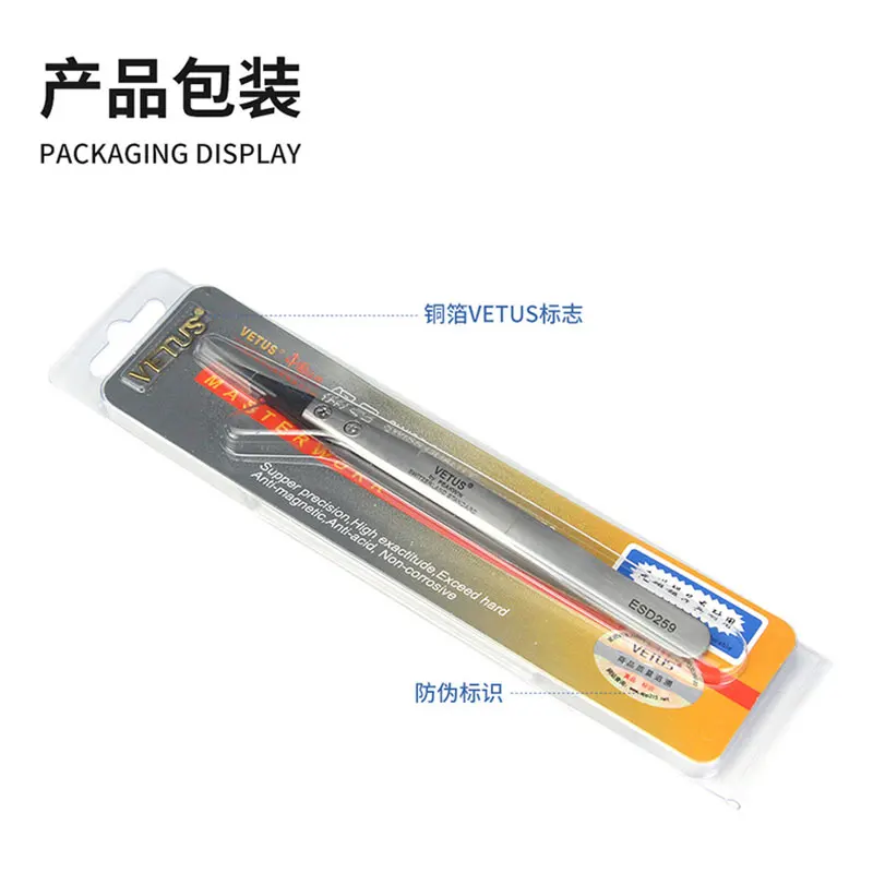 Pinzette zur Wimpernverlängerung, austauschbare Spitze, kohlefaser, leitfähiger Kunststoff, H-Kopf, antistatische Wimpernpinzette aus Edelstahl