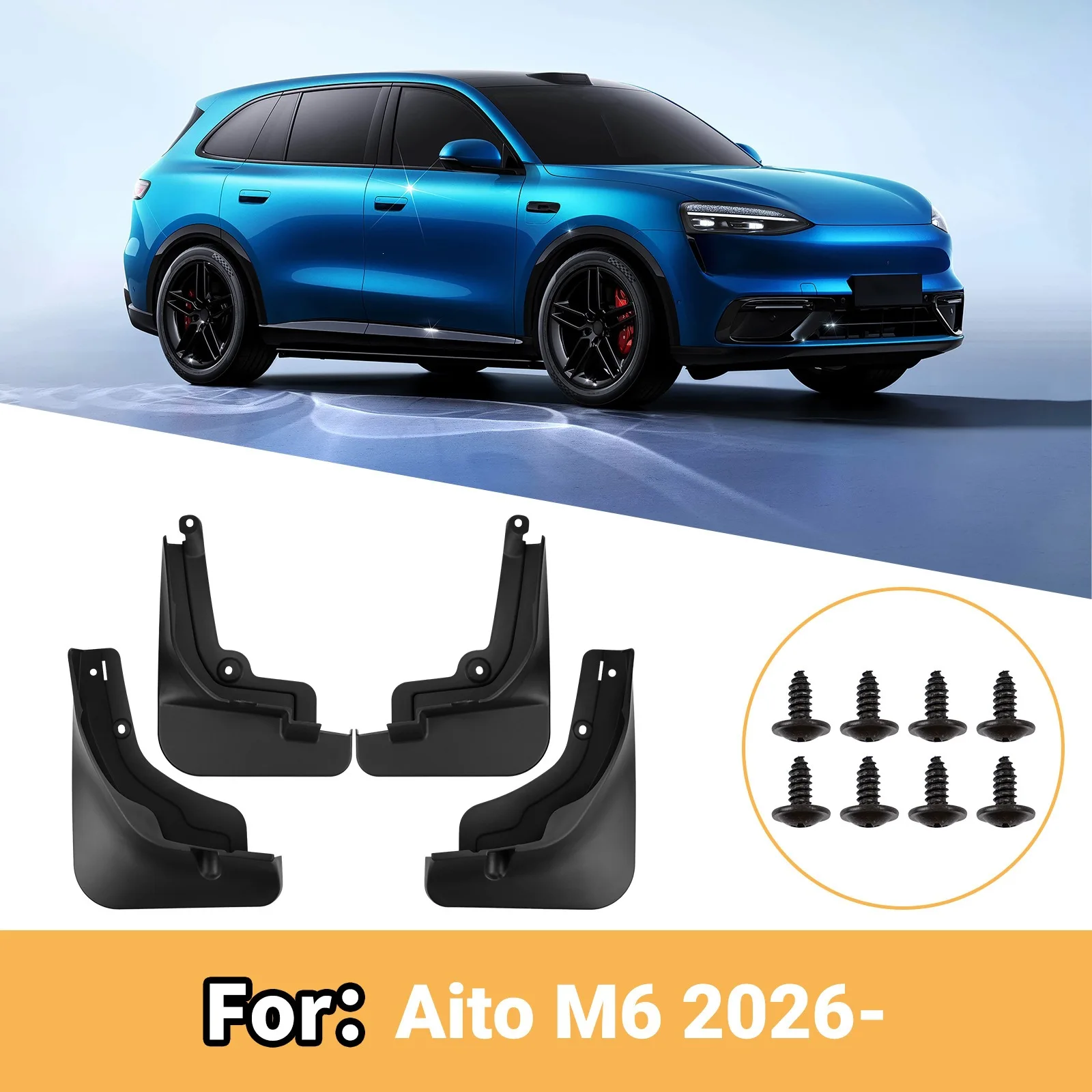 For Wenjie Aito M6 2026 car tire fender fender leather modification supplies car fender fender flares