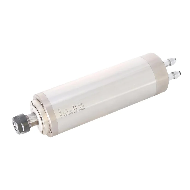 800w 1.5kw 2.2kw 3.7kw 4.5 Kw 5.5kw Small Water Cooled Bldc Servo Electric Spindle Motor Round Er25 Collet CNC Atc For Lathe