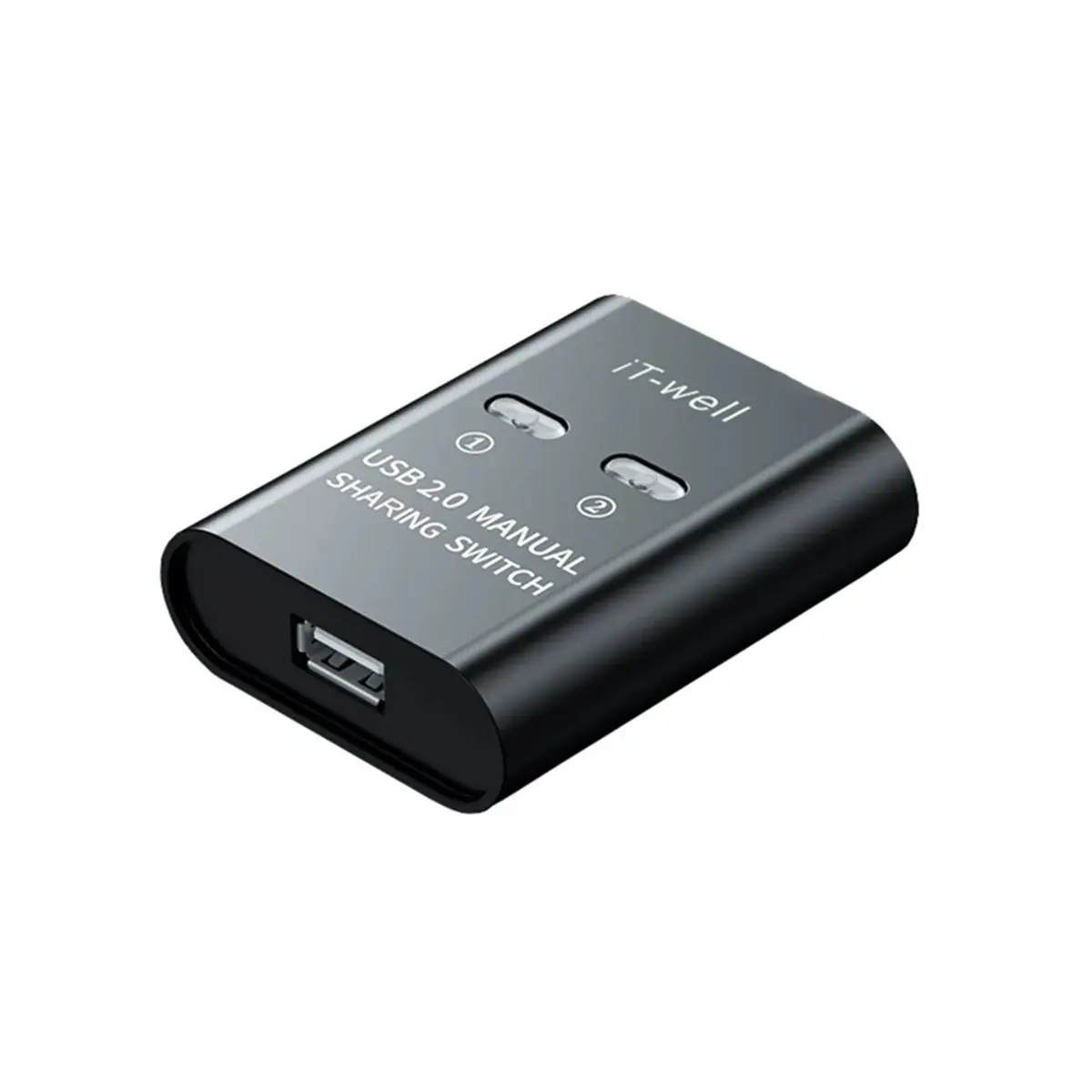 A64I  USB Printer Switch HUB 2 Port Printing Switcher Box 2 Input 1 Output Cable Splitter for 2 Computers Share Printer Black
