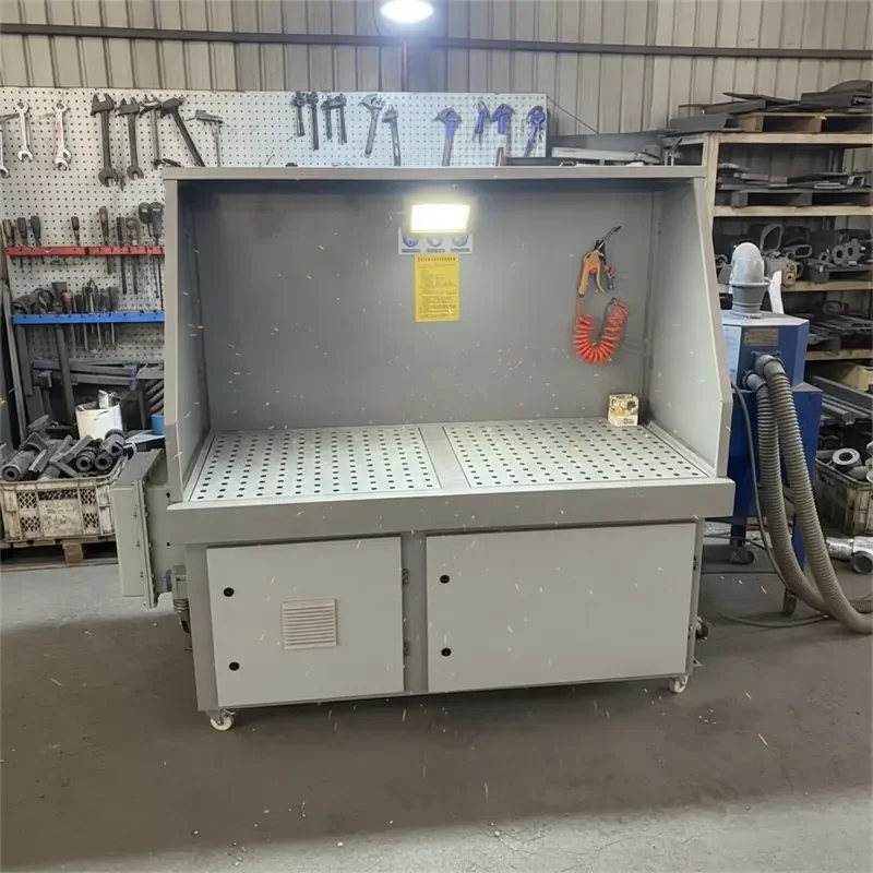 New Dust Free Table for Lower Suction Grinding Carbon Steel Construction 380V for Polishing and Grinding