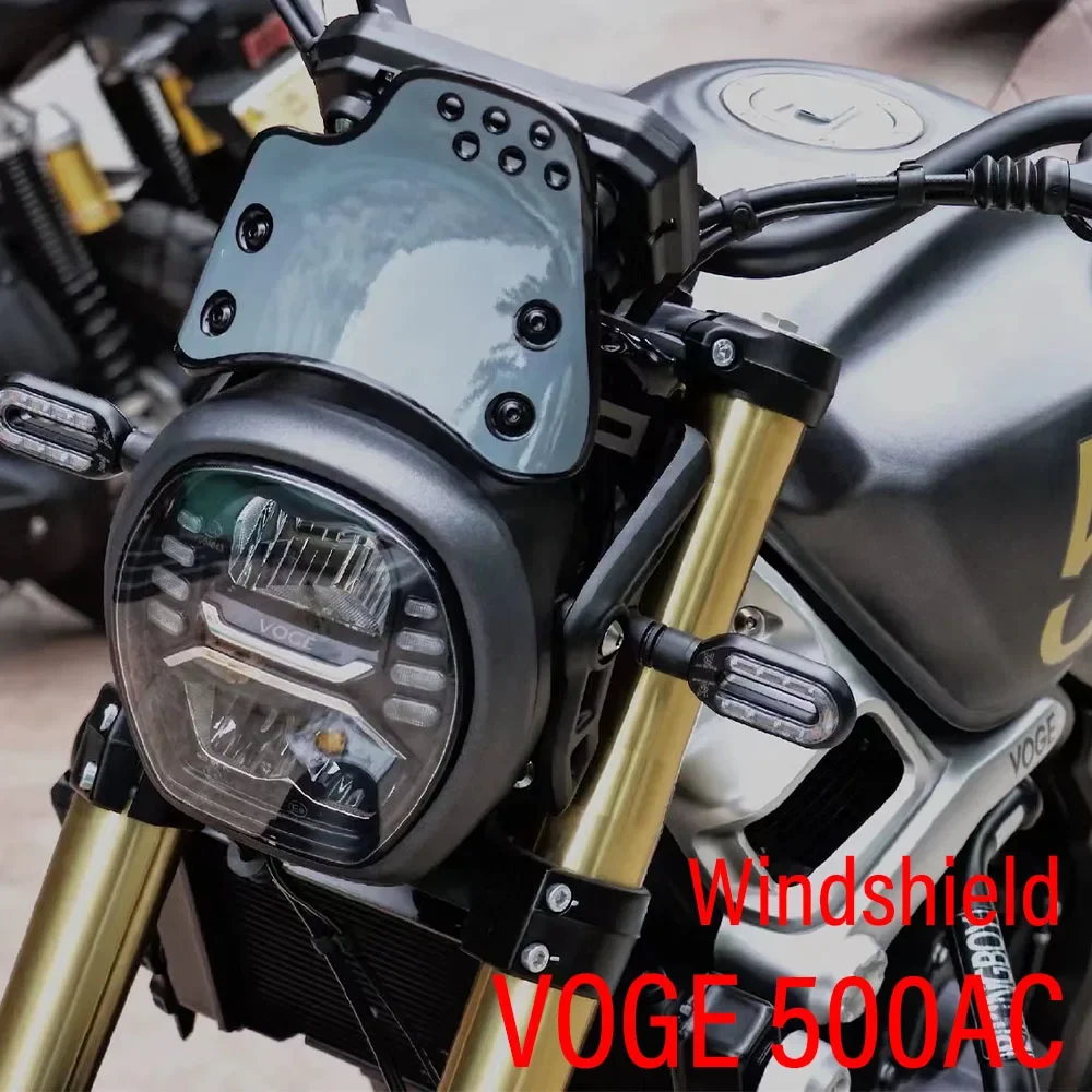 New Motorcycle Accessories Fit VOGE 500AC Retro Style Windshield Apply For VOGE 500AC AC500 500 AC