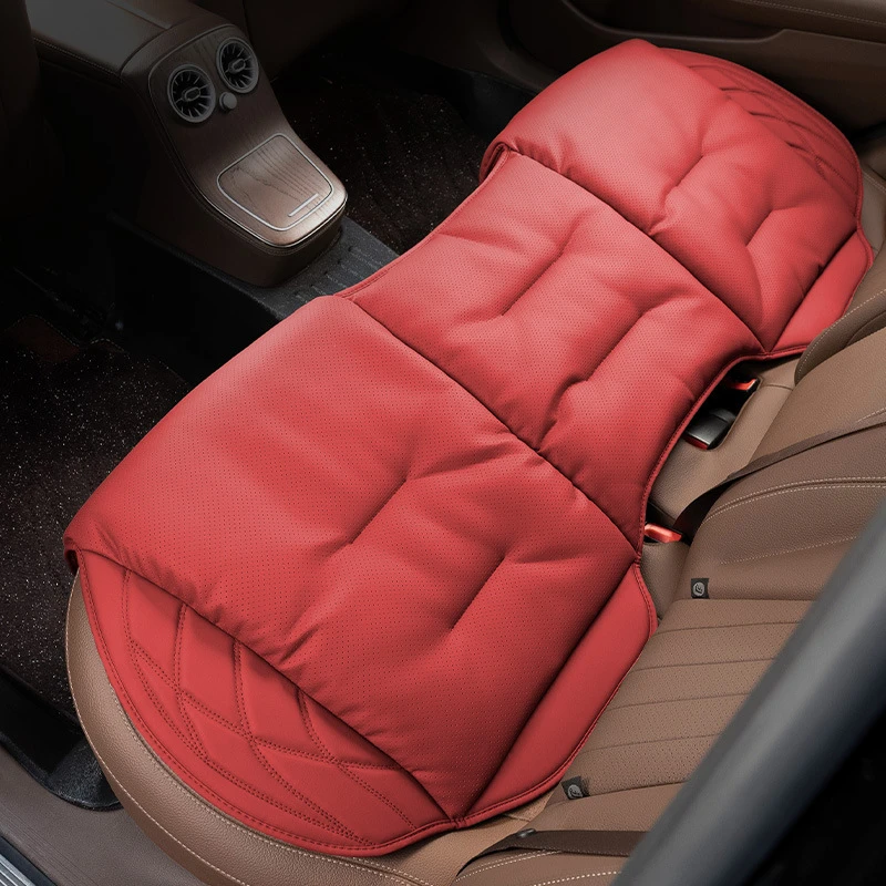 Nappa lederen auto-achterbankkussen Geïntegreerde lendensteun achter voor alle stoelen Ademend geventileerd comfort Auto-accessoires