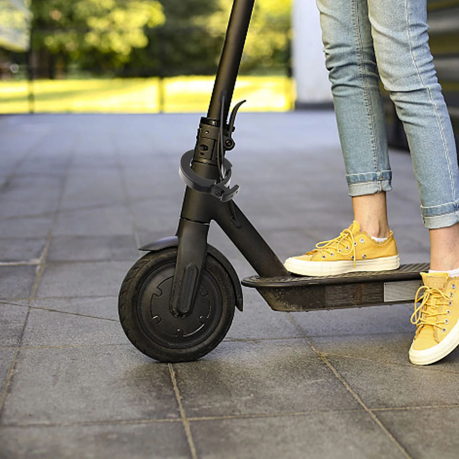 

1Set Electric Scooter Guard Ring Buckle Practical Replacement Durable Scooter Parts Smooth Rounded Edges Circle Buckle