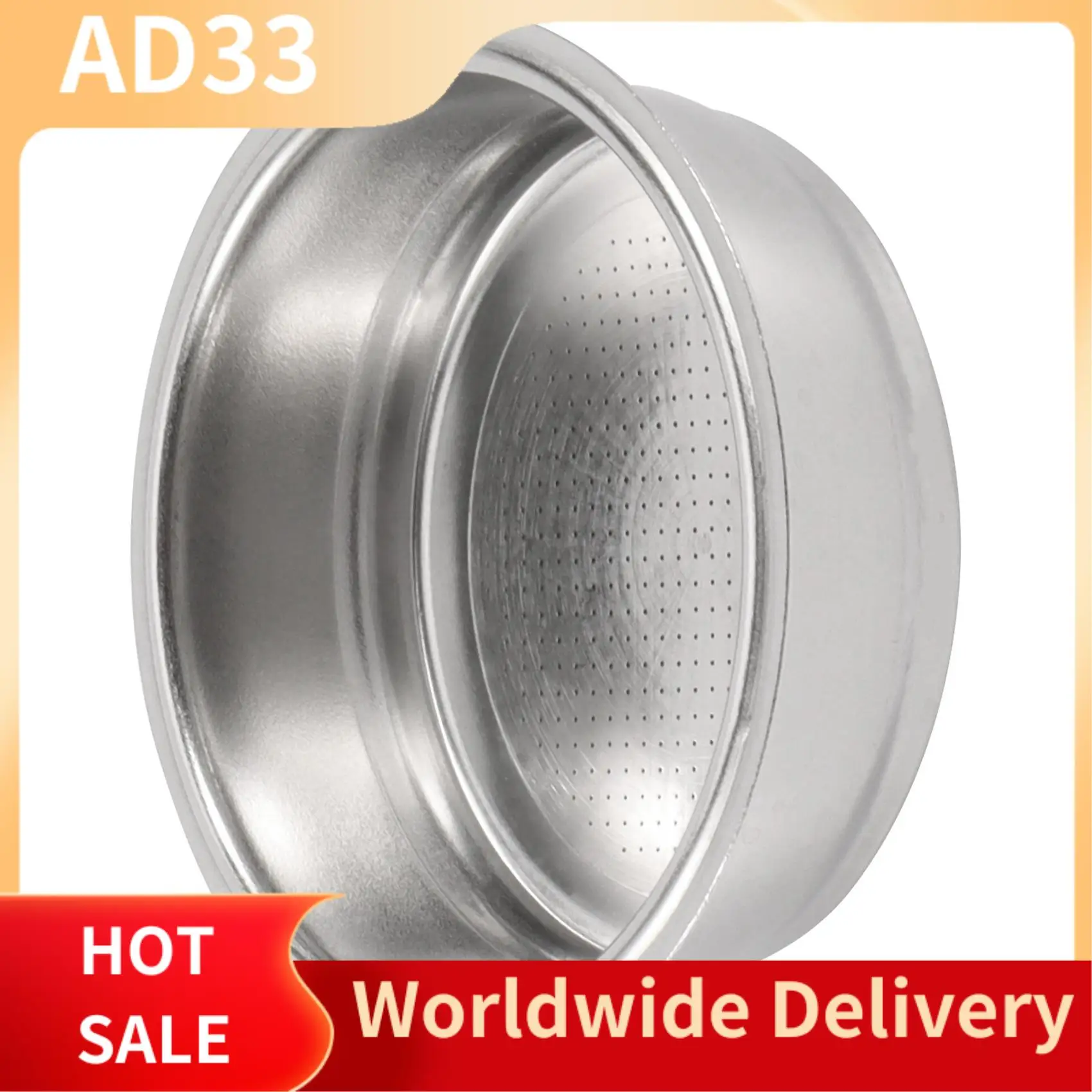 

2025 New2x Coffee Filter,51Mm Stainless Steel Coffee Filter Cup Basket,Non-Pressure Coffee Maker Filters A & B