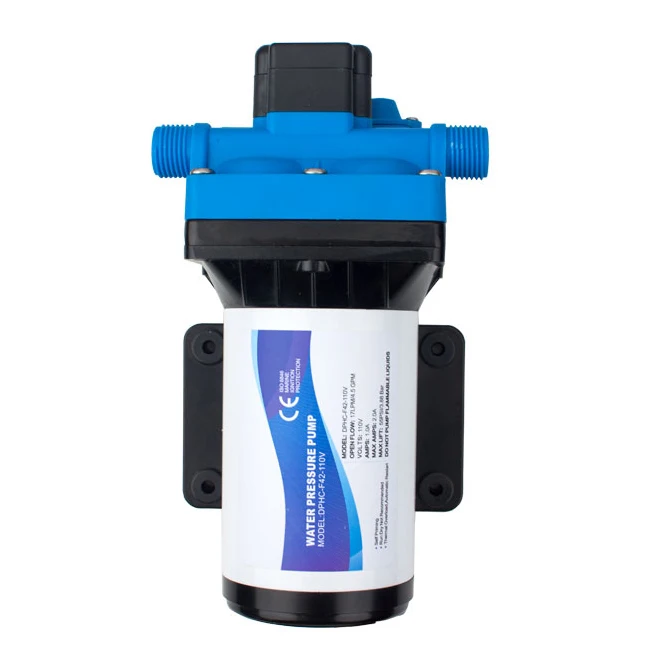 

DPHC-F43 Miniature Electric 110V 220V Booster High Pressure Diaphragm Pump Self-priming Water Pump