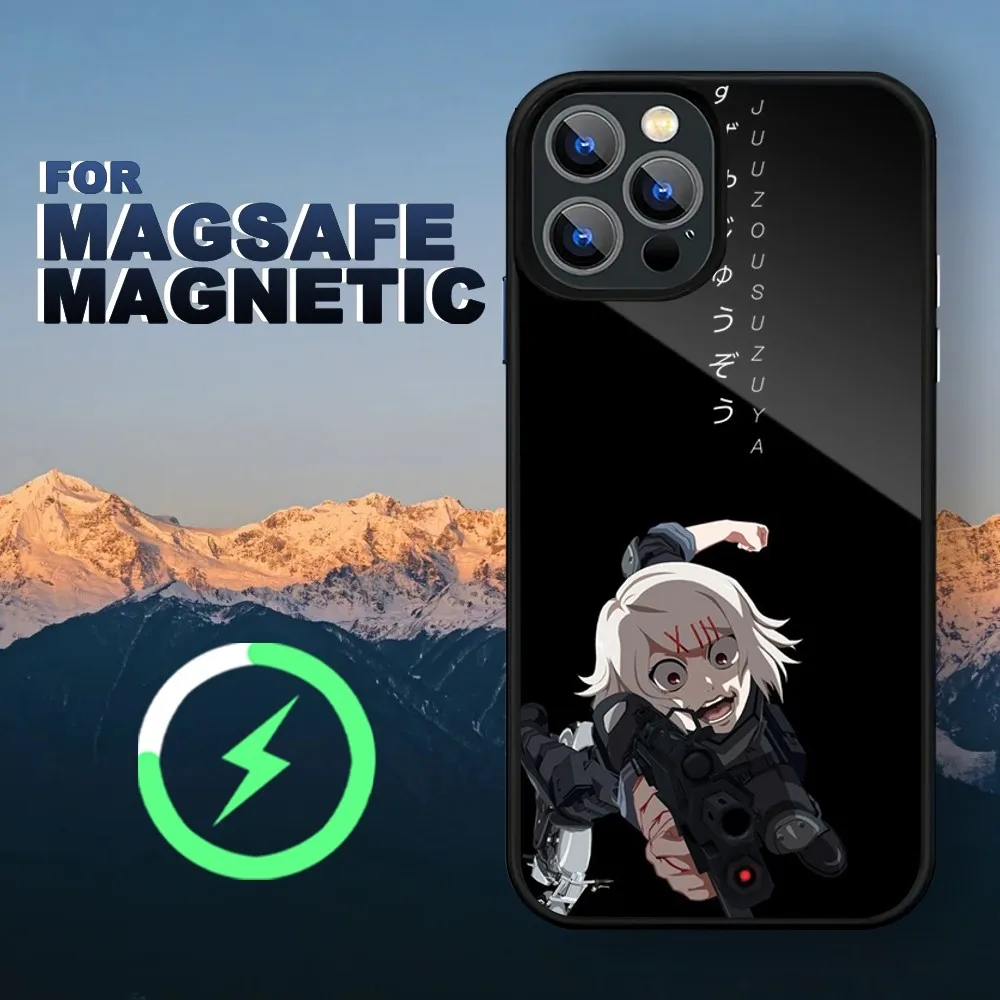 Anime JUUZOU SUZUYA Tokyo Ghouls Phone Case iPhone 15 14 11 12 13 Pro Max Plus Magnetic Wireless Charge Cases Cover