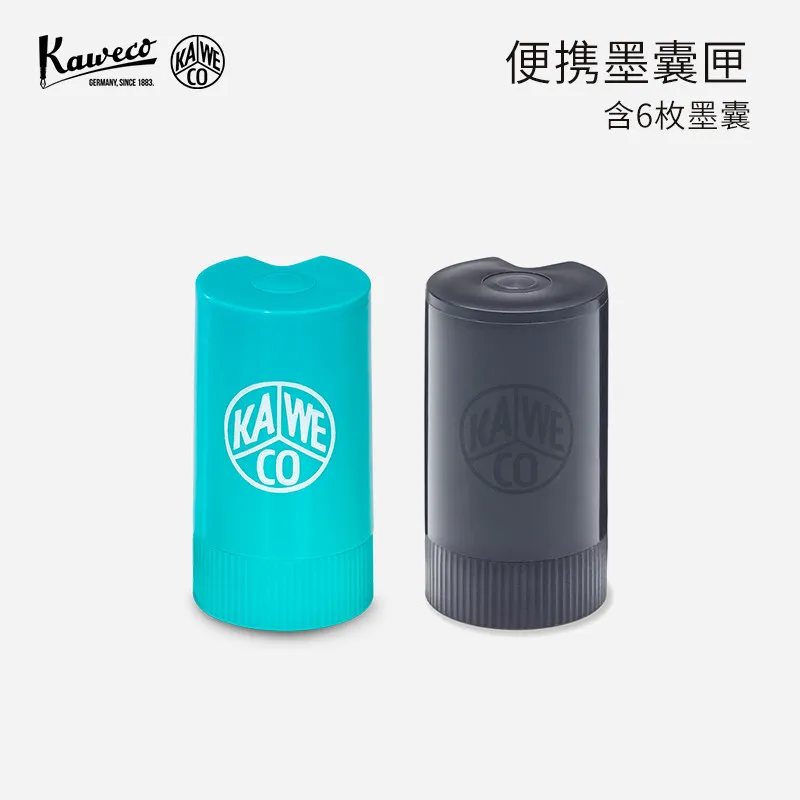 Caja de almacenamiento portátil para cartuchos de tinta Kaweco, compatible con cartuchos de tinta para plumas estilográficas internacionales estándar, tamaño de bolsillo para viajes