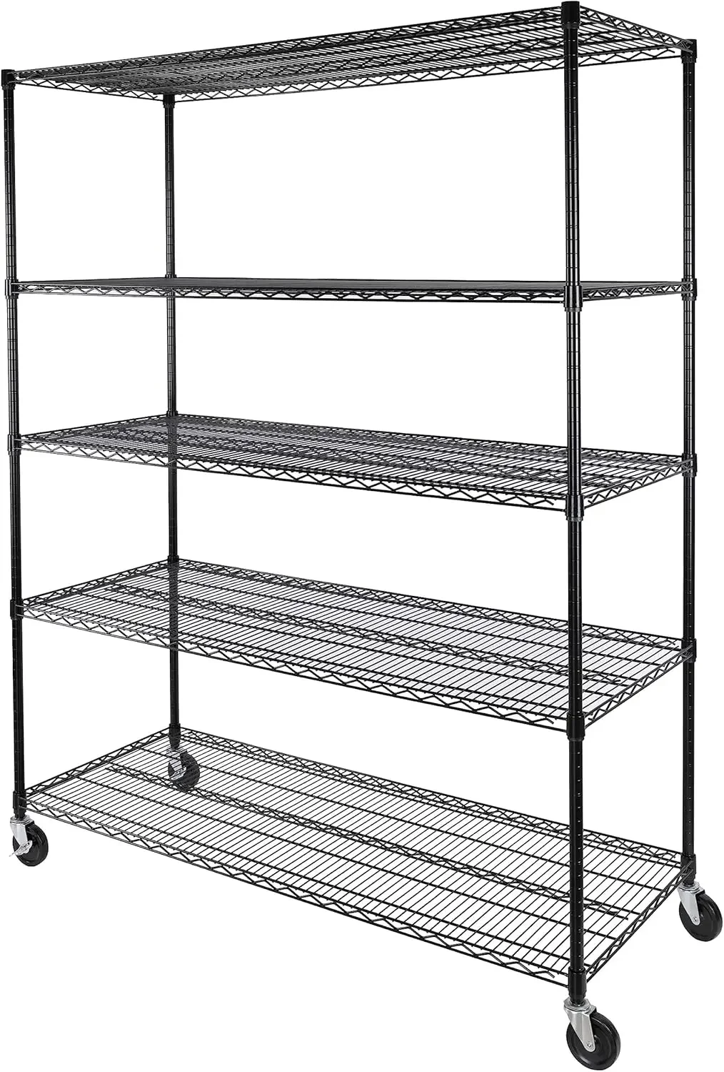 

UltraDurable Heavy Duty NSF Solid Steel Wire Rack Storage Unit, Organizer for Garage, Warehouse, Office, Restaurant, Classroom,
