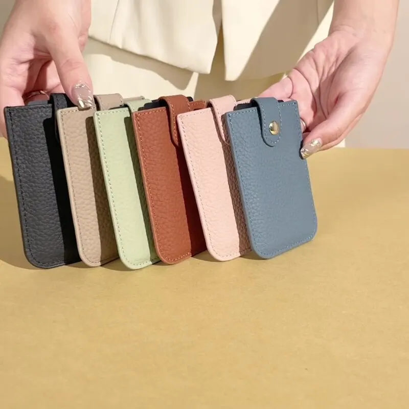 Ultra-thin pull-out card holder/coin purse portable RFID Credit Card Holder anti-theft travel-friendly