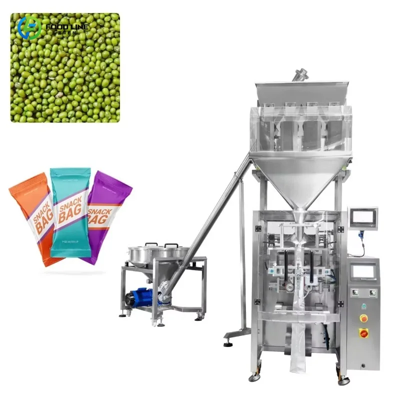 Customized Stable High Speed Granular Food Packaging Machinery Automatic Multi-head Scale Weighing Nut Snack Packing Machine