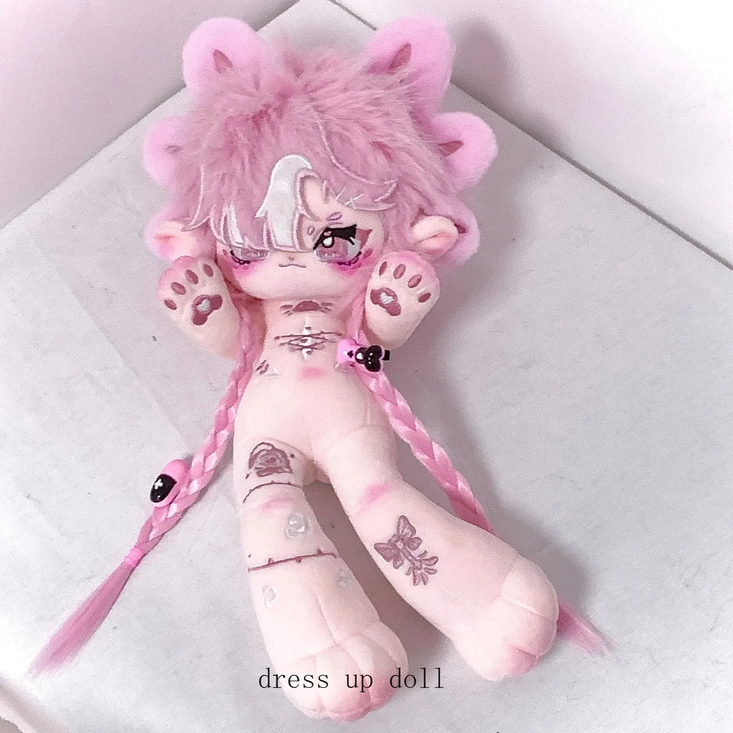 

30 см милая розовая девушка без атрибутов, длинная нога, плюшевая кукла, тело, мультяшное платье, одежда, фигурки, плюшевые игрушки для косплея, аниме, подарок