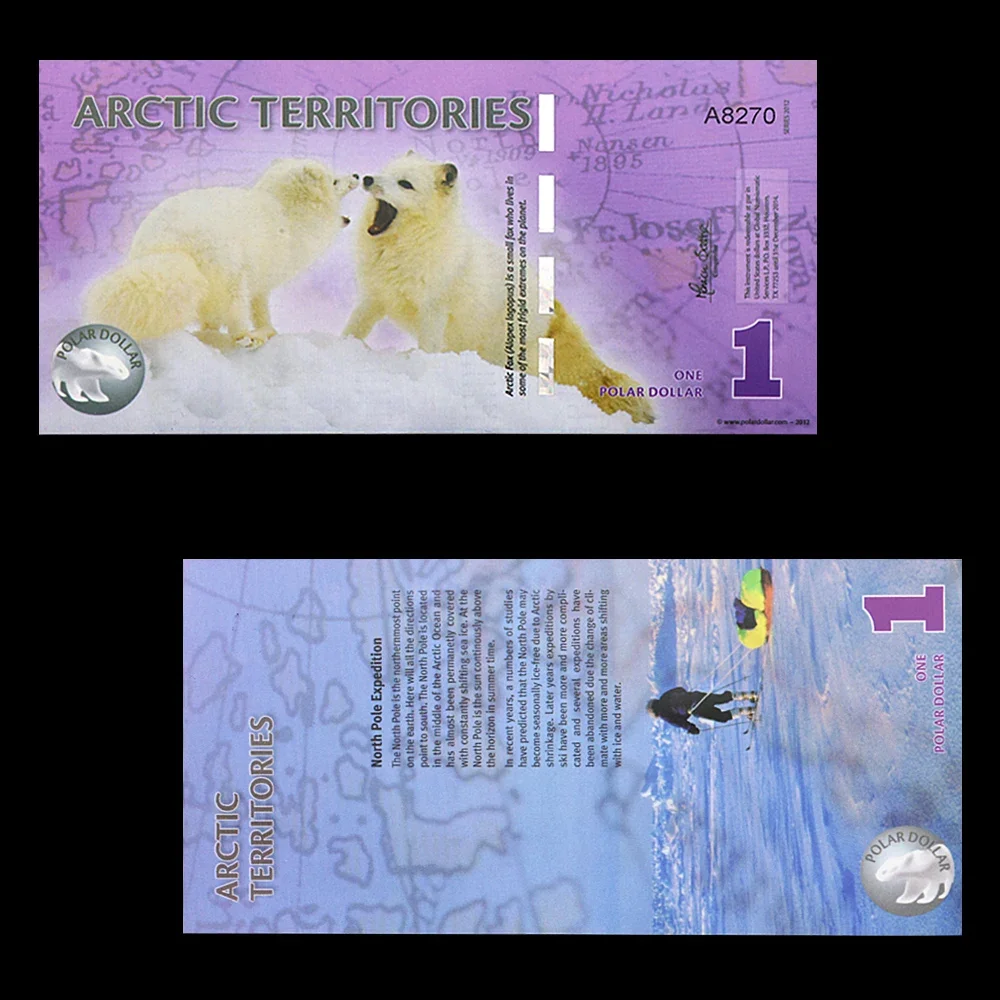 Arctic Commemorative Banknote Complete Set of 14 Different Denominations 1 2 3 5 6 8 9 10 15 25 50 100 250 500 Dollar Collection