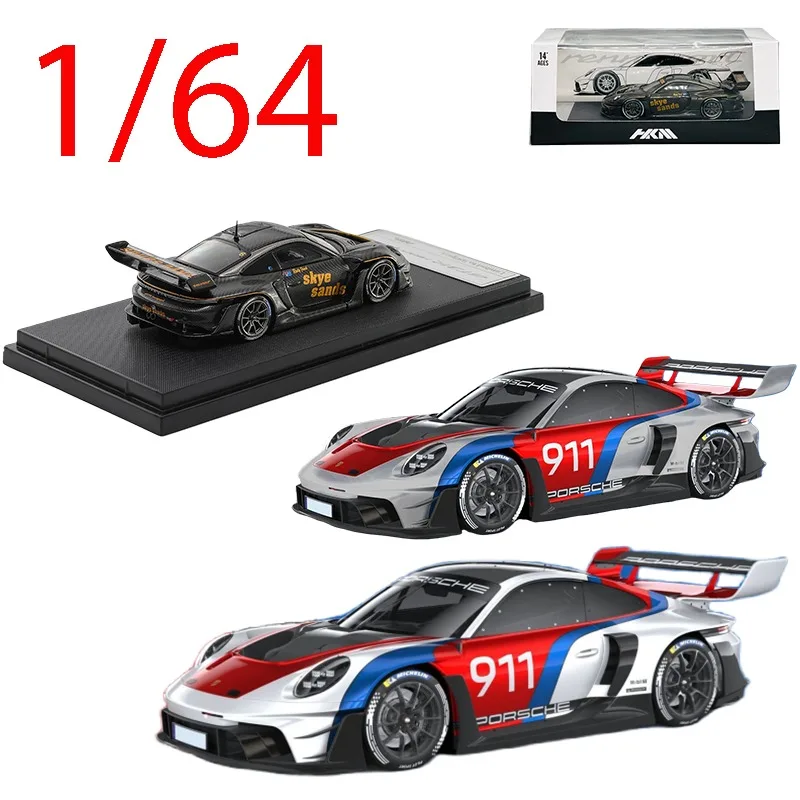 

HKM Diecast 1/64 Scale Porsche Alloy Car Model Porsche 911(992) GT3 R Rennsport Play Vehicles Collectible Toys for Boys