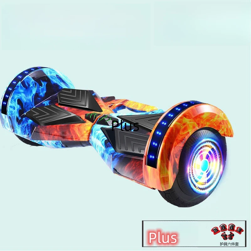 Hoverboard Black 6.5 Inch Electric Scooters electric skateboard  LED Wheels Lights 500W Motor Self Balance Board