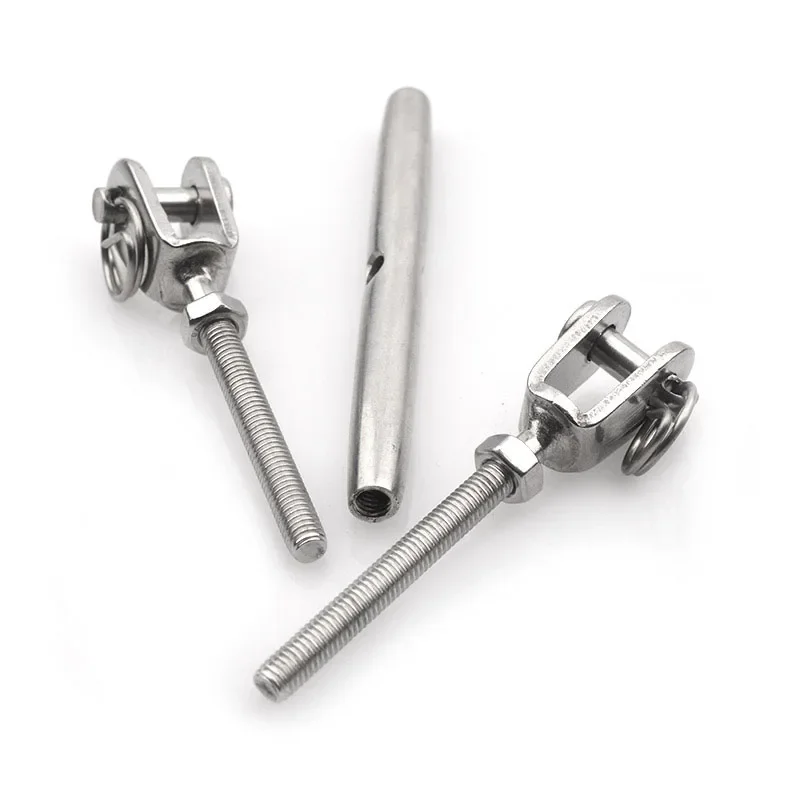 Picture 5: 1PC M5-M20 304 Stainless Steel  Rigging Screw Closed Body Jaw Turnbuckle Bolt Wire Rope Tensioner Length Adjuster Clamp ﻿
