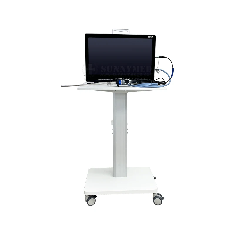 POC-2T  Hospital Trolley Endoscope Cart Silent Medical Castors 1 Unit Medical Cart Mobile Endoscopy Station Trolley