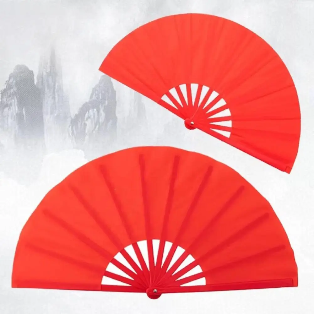 28/34cm Wedding Party Decor Chinoiserie Gift Plastic Bone Fan Kung Fu Fan Folding Stage Fan Yoga Fan