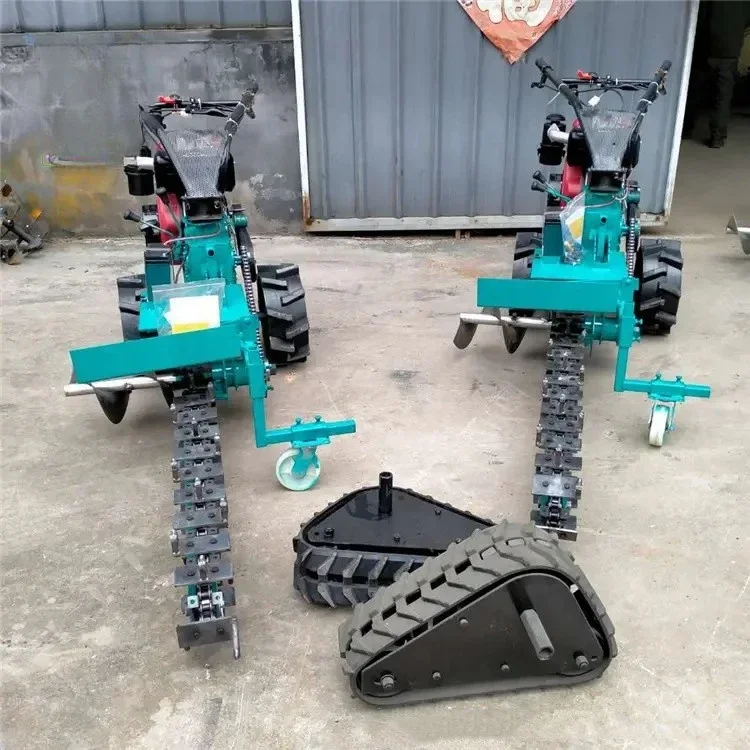 trencher ditcher single double chain ditch digging machine hand-plush agriculture farm garden ditching witch machine