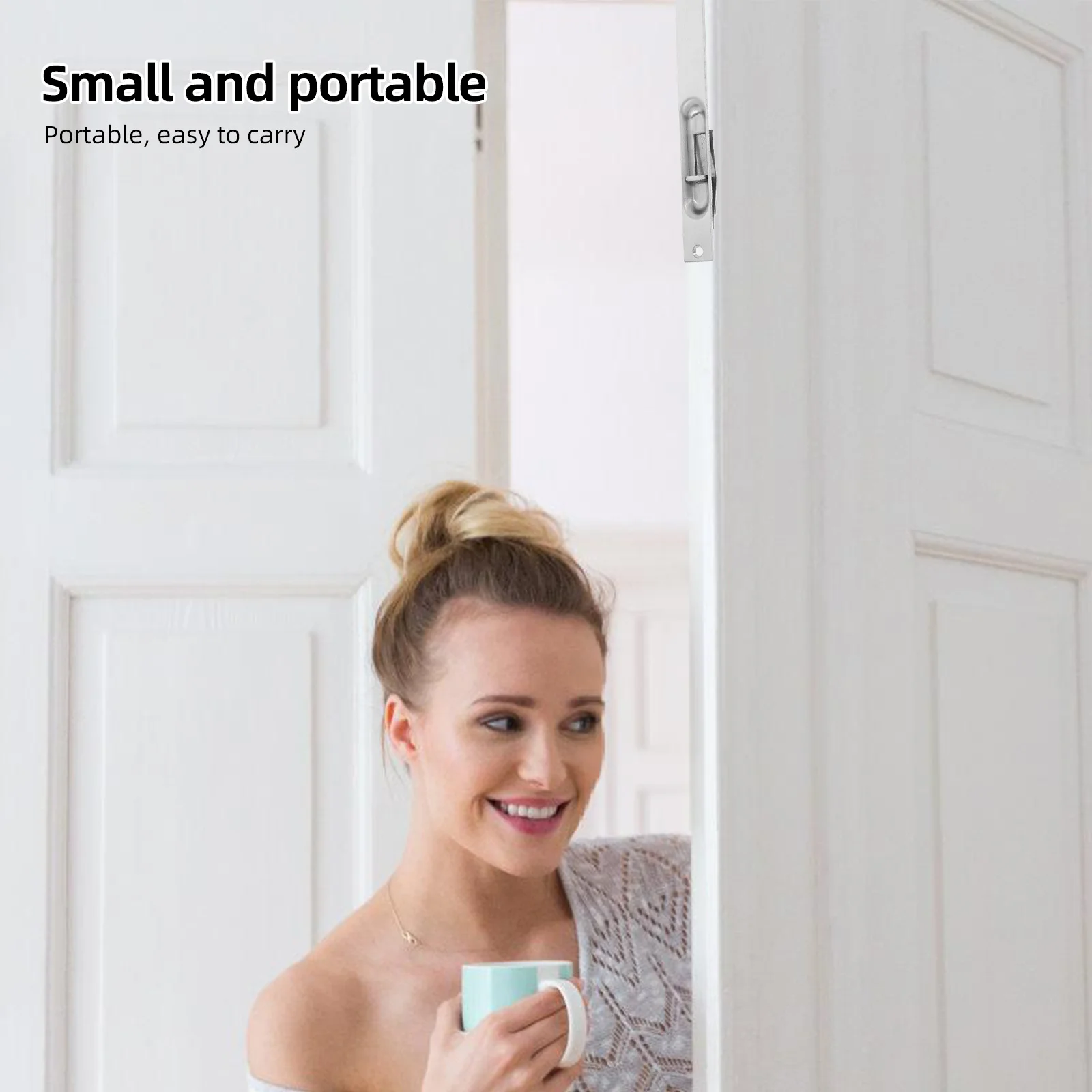 الفولاذ المقاوم للصدأ الأمن أخفى الشريحة الترباس قفل رافعة الباب عمل فلوش بولت مزلاج للأبواب المزدوجة قفل الباب الفرنسي المناسب #5