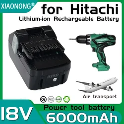 Upgraded 6000mAh 18V Battery for Hitachi 18-Volt Tools BSL 1830C, BSL 1830, BSL 1815X, BSL 1815S, BSL 1825, 330139 330557