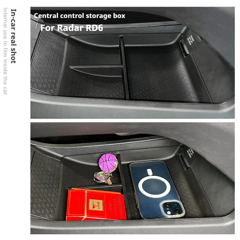 For Radar RD6 Storage Box Central Control Car Storage Box Car Interior Supplies Decoration Modification