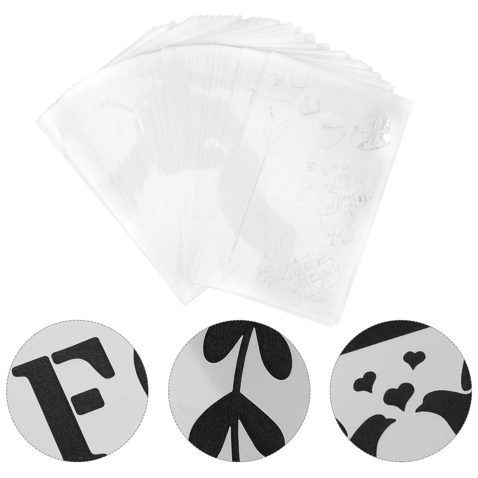 40Sheets Letter Stencil Versatile Reusable for DIY Painting on Wood Fabric Paper Alphabet Stencils Wall Art Letter Stencil