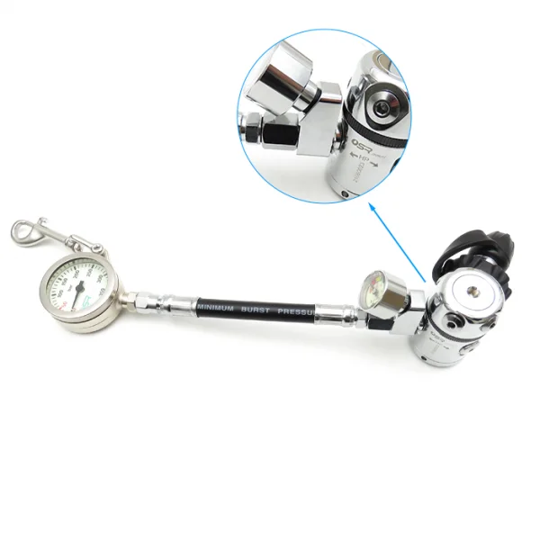 360 Degree Swivel Diving Splitter Lightweight Regulator Accessories Durable Copper Gear for Scuba Diving and Water Sports view 3