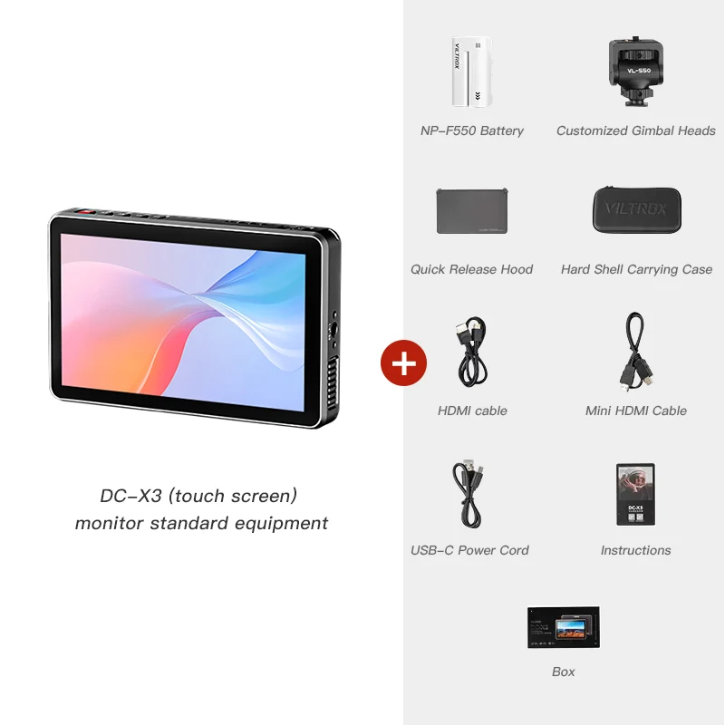 Viltrox DC-X3 DC-X2 6 Inch 4K Portable Touchscreen Pro Monitor