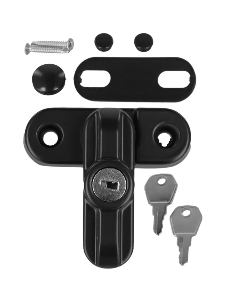 BBBBBAluminumAlloySafety Locks UPVC Door Sash Jammer Security Restrictor Lock T-lock Flat Open Doors Windows Locks With Key