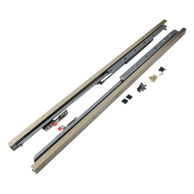 Hidden bottom flip suspension wall hanging table five accessories folding desk bracket dining table bar slide rail support